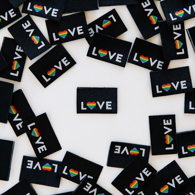 Love Pride Heart | Fabric Labels | Sarah Hearts