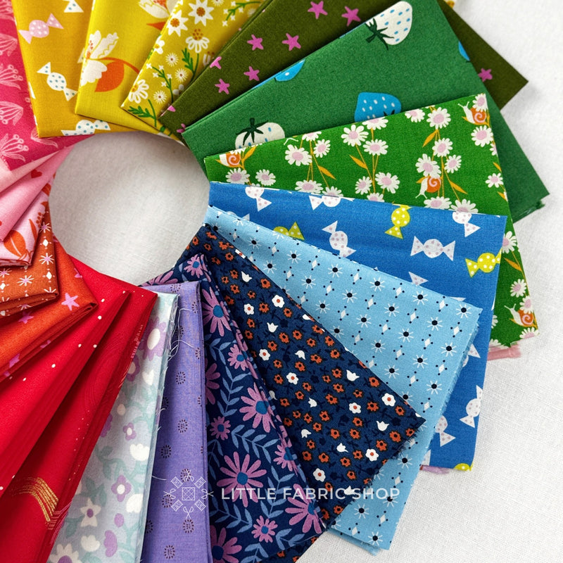 Rainbow Ruby Star Society Fat Quarter Bundle | Little Fabric Shop Curate Bundle