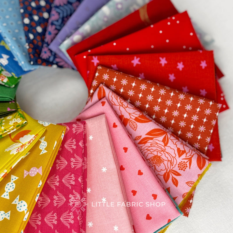 Rainbow Ruby Star Society Fat Quarter Bundle | Little Fabric Shop Curate Bundle
