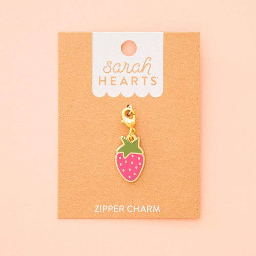 Zipper Pull | Strawberry | Sharah Hearts
