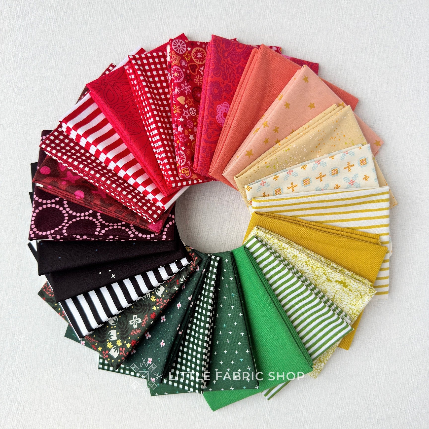 18 X 22 Fat Quarters Tessuto Di Cotone Per Trapuntatura In Bundle Per 799967 - Foto 5