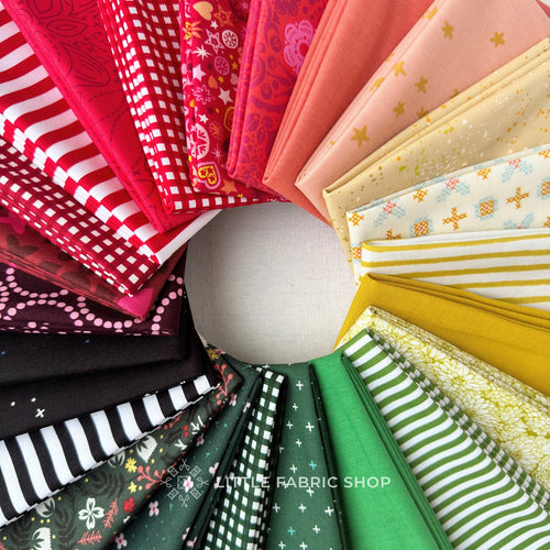 Classic Scrappy Holiday Fat Quarter Bundle | Little Fabric Shop Curated Christmas Fabric Bundle