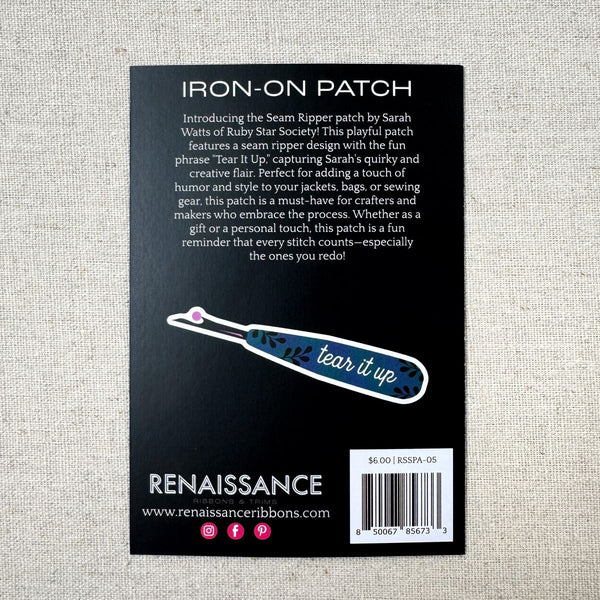 Seam Ripper Patch | Ruby Star Society – Little Fabric Shop