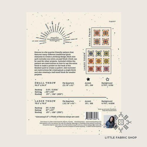 Simone | Quilt Pattern | Taralee Quiltery
