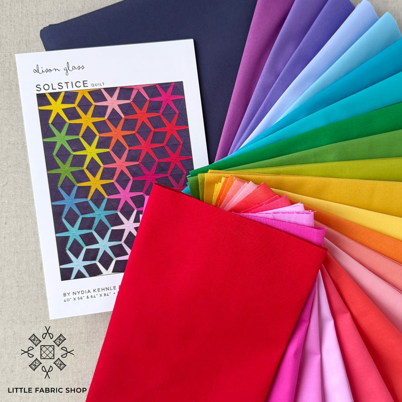 Solstice Quilt Kit | Century Solids Fabric Bundle | Andover Fabrics | Alison Glass