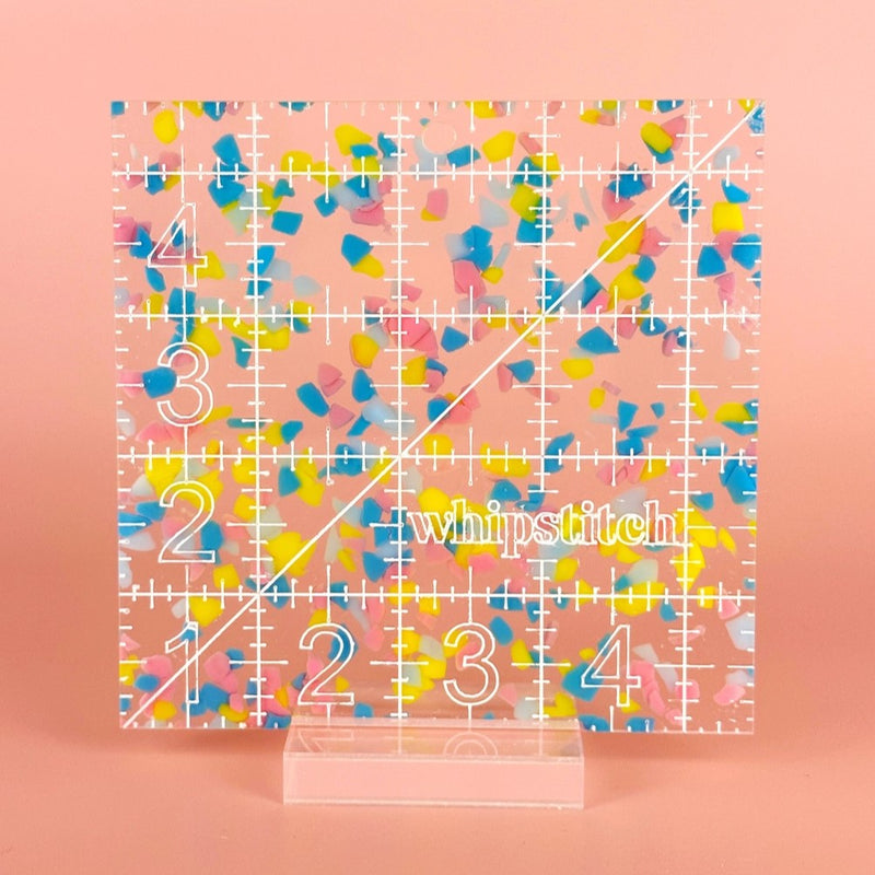4.5 Inch Square Confetti Quilting Ruler | Whipstitch Handmade