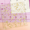 4.5 Inch Square Golden Quilting Ruler | Whipstitch Handmade | Feral Notions