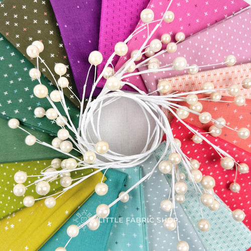 Sugar Plum Cotton + Steel Basics Fat Quarter Bundle | Little Fabric Shop Curated Holiday Christmas Fabric Bundle
