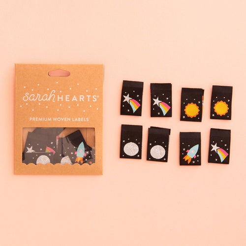 Space Multipack | Fabric Labels | Sarah Hearts