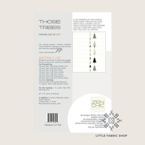 Those Trees | Quilt Pattern | Zen Chic