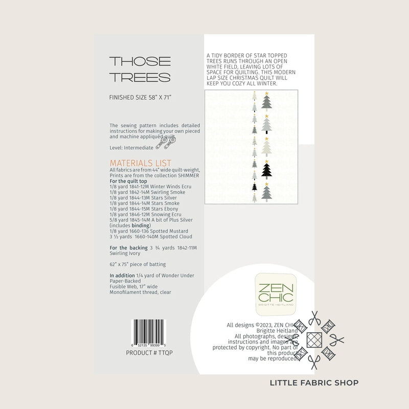 Those Trees | Quilt Pattern | Zen Chic