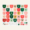 Tiny Christmas Panel Snow | Lizzy House | Holiday Garland Bunting