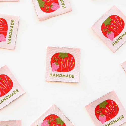 Tomato Pincushion Handmade | Fabric Labels | Sarah Hearts