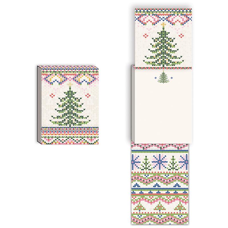 Bright Knit Tree Pocket Notepad