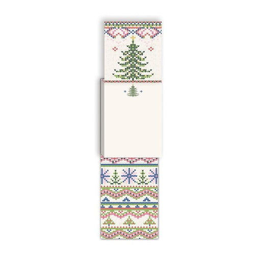 Bright Knit Tree Pocket Notepad