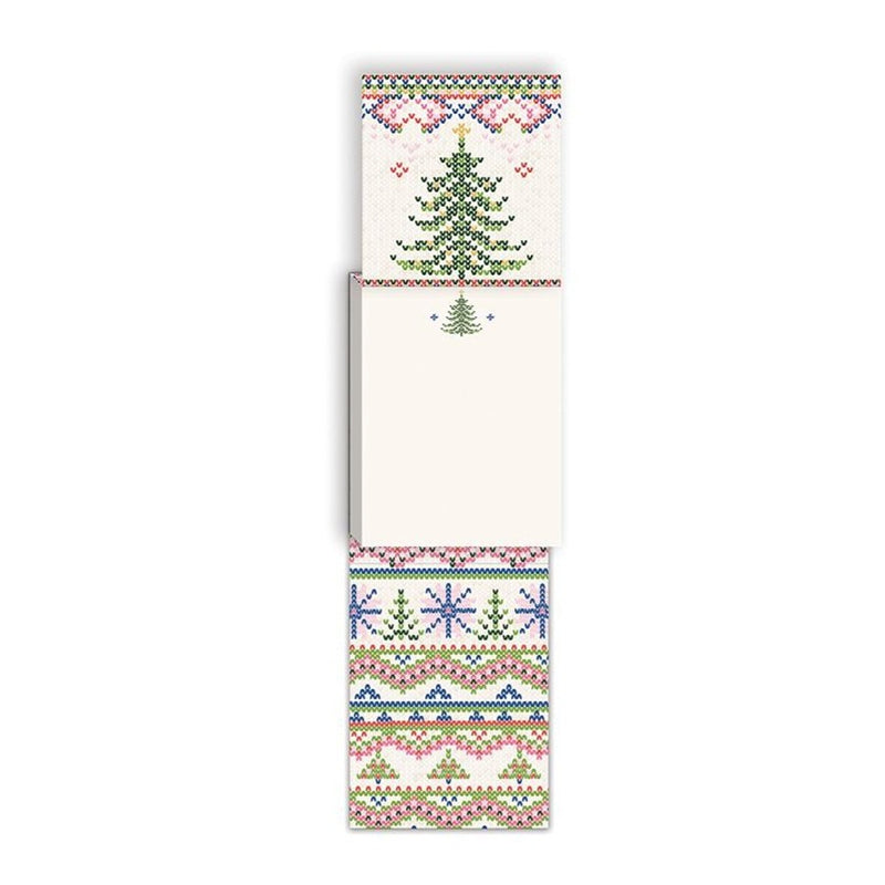 Bright Knit Tree Pocket Notepad