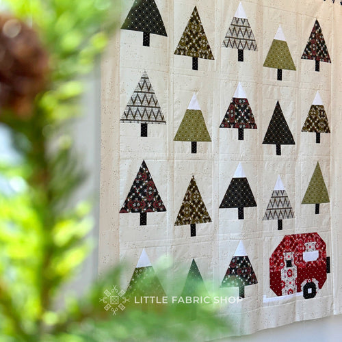 Up North Quilt | Holiday Fabric Bundle | Pen + Paper Patterns | Tinsel on the Trail | Christmas Quilt Kit