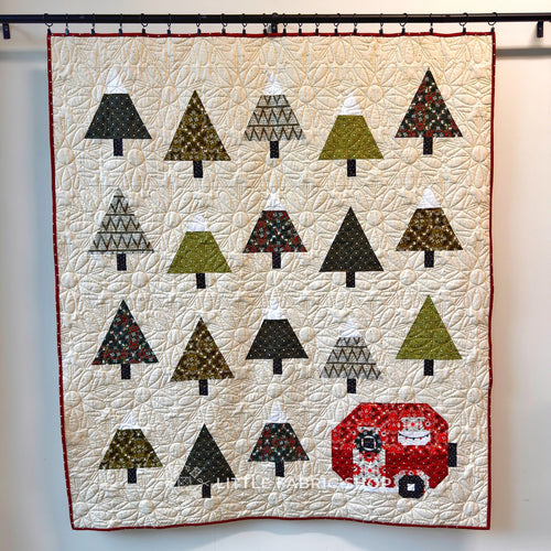 Up North Quilt | Holiday Fabric Bundle | Pen + Paper Patterns | Tinsel on the Trail | Christmas Quilt Kit