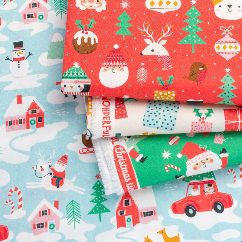 Wonderful Christmas Time | Fat Quarter Bundle | Dashwood Studio | Jane Farnham