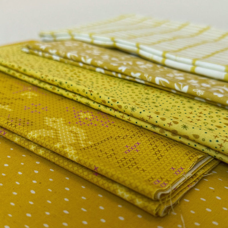 Yellow Stash Builder Bundle | Little Fabric Shop | Half Yard Bundle