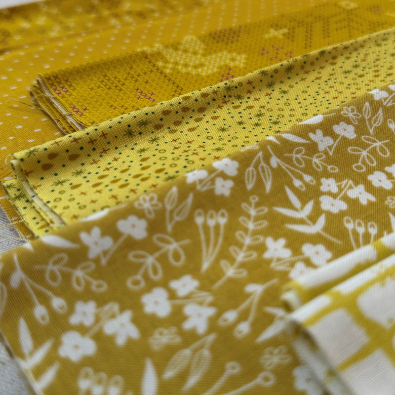 Yellow Stash Builder Bundle | Little Fabric Shop | Half Yard Bundle