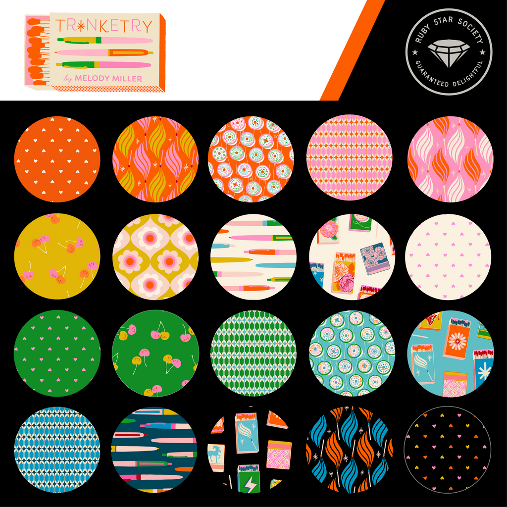 Trinketry | Ruby Star Society | 5" Charm Pack | Melody Miller | Moda Fabrics
