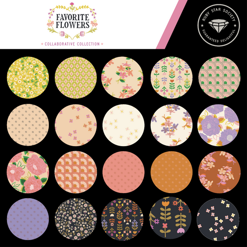 Favorite Flowers | Fat Quarter Bundle | Ruby Star Society | Moda Fabrics