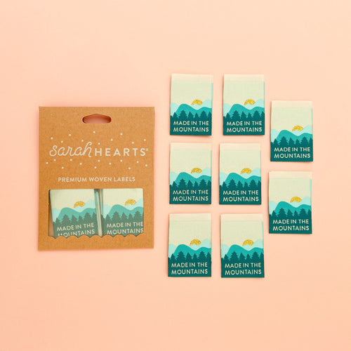 Made in the Mountains | Fabric Labels | Sarah Hearts