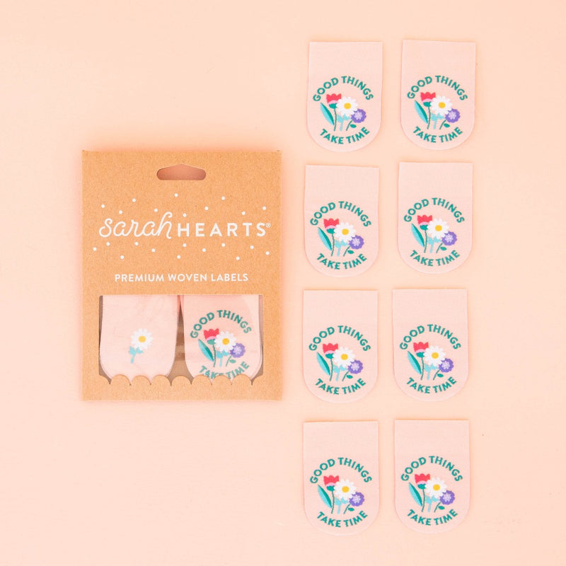 Good Things Take Time | Fabric Labels | Sarah Hearts