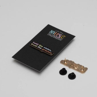 Hold the Vision Enamel Pin | The Gray Muse | With back