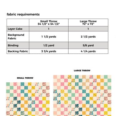 Layer Cake Squared | Quilt Pattern | Allison Ramsing | Fabric Requirements 