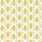 Sweet Floral Scent | Bee - Yellow | Loes van Oosten | Cotton + Steel Fabrics