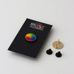 Rainbow Color Wheel Enamel Pin - Mini | The Gray Muse