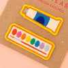 Watercolor Set and Paint Tube Embroidered Patches | Sarah Hearts