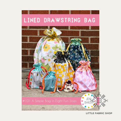 Easy lined drawstring online bag