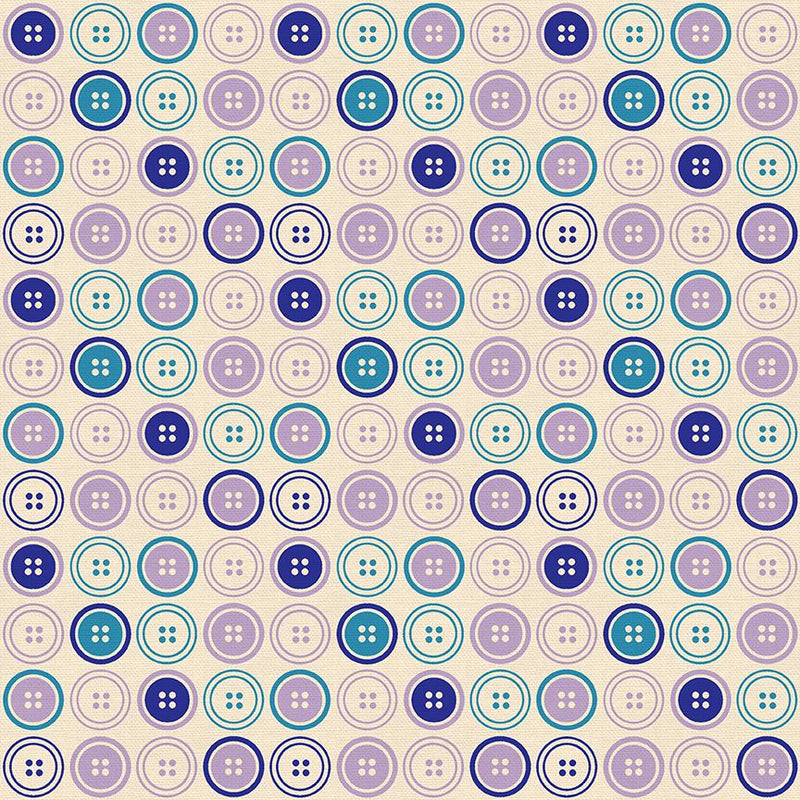Sewing Mood - Large Buttons Purple | Paintbrush Studio