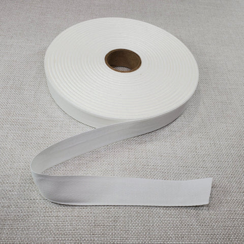 1/4 Pat 17A White Pre-Shrunk Cotton Garment Tape