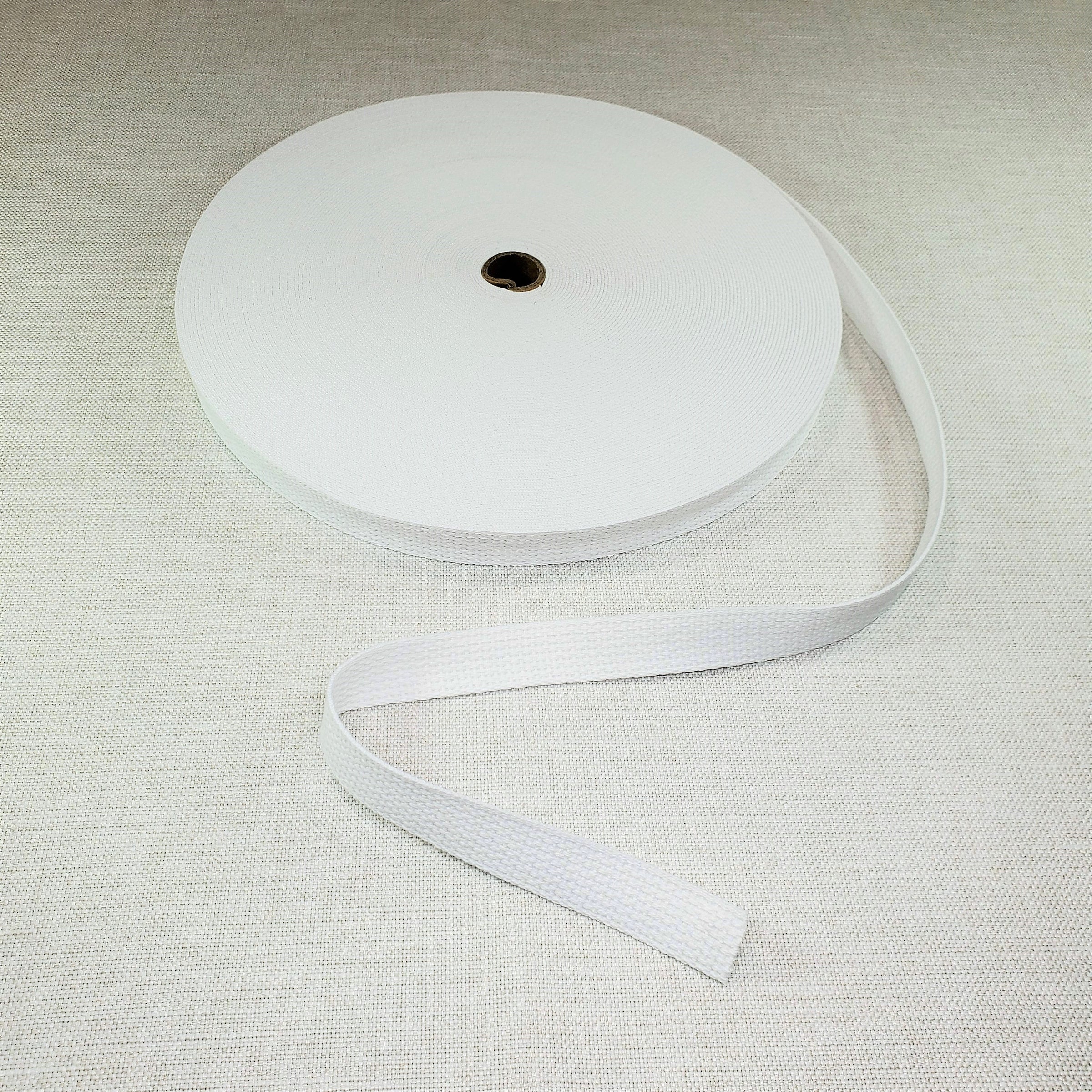 White Webbing 1 Inch - Graham Fabrics and Supply
