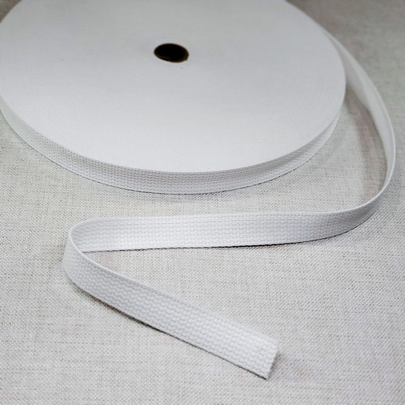 1 inch White Satin Elastic Tape, For Garments, Thickness: 3 mm at