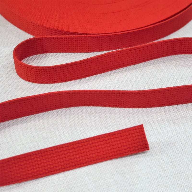 1" wide RED Cotton Belting