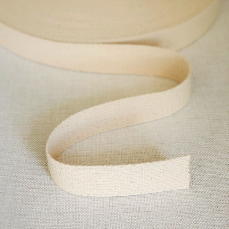 1 1/2" wide NATURAL Heavy Cotton Belting
