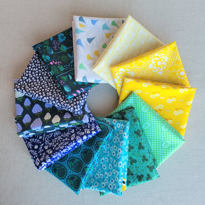 Blue, Green & Gold Bundle | Shop Curated Bundle | Little Fabric Shop