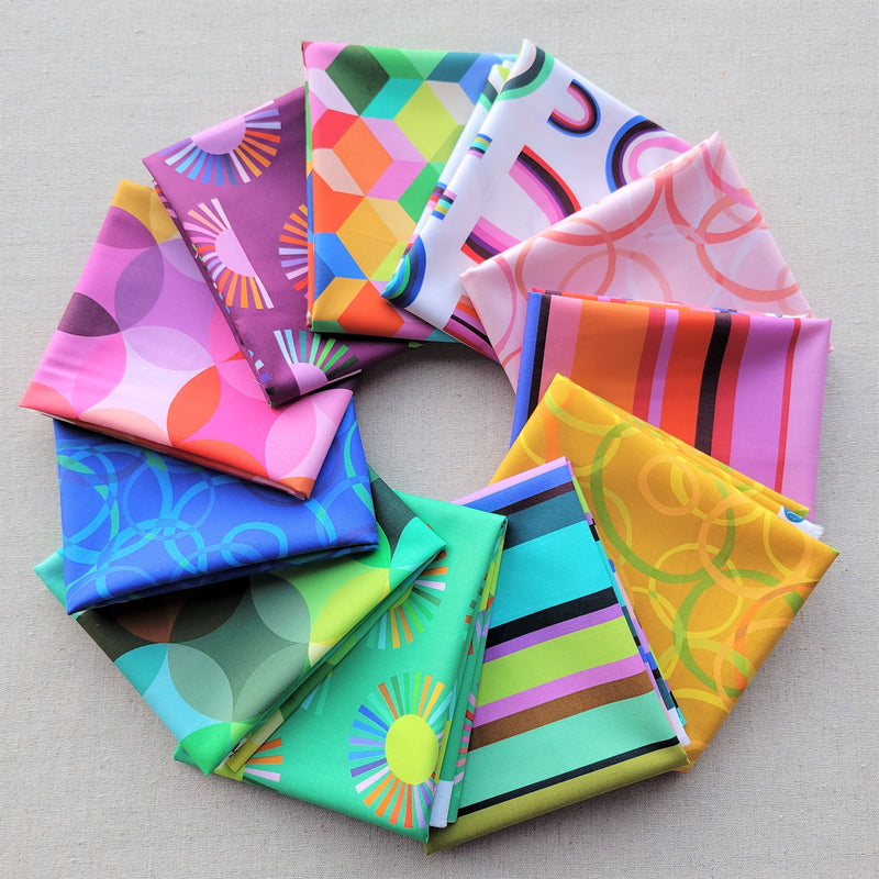 Color Wheel | Fat Quarter Bundle Complete Collection | Annabel Wrigley | Windham Fabrics