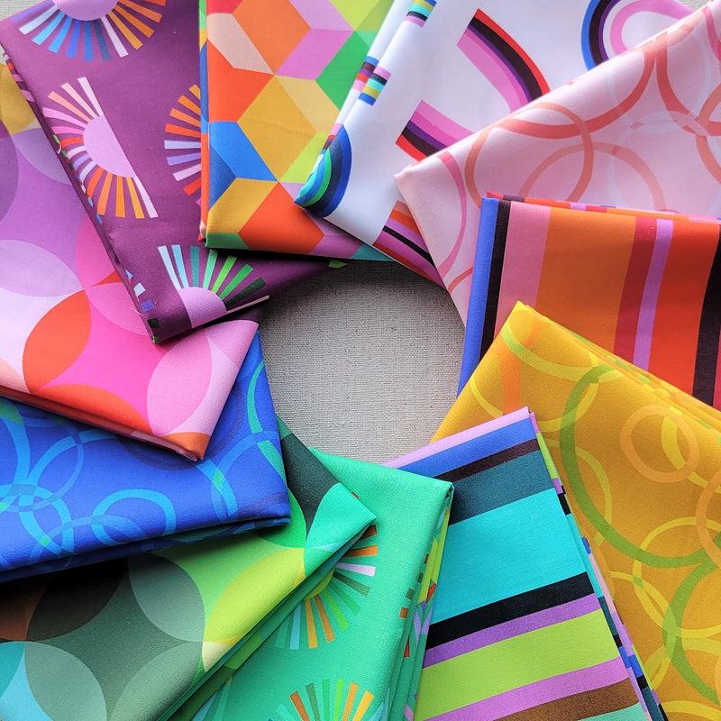 Color Wheel | Fat Quarter Bundle Complete Collection | Annabel Wrigley | Windham Fabrics
