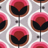 Geo Floral Pink | Modern Retro | Organic Cotton Barkcloth | Cloud 9 Fabrics | Tina Vey