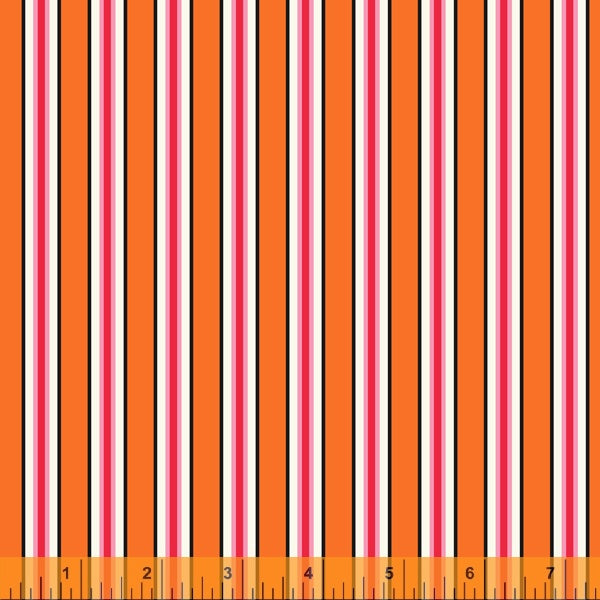Five + Ten | Candy Stripe - Orange | Denyse Schmidt | Windham Fabrics