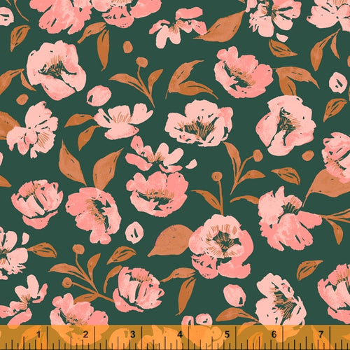 Fancy | Flora - Dark Green | Dylan Mierzwinski | Windham Fabrics