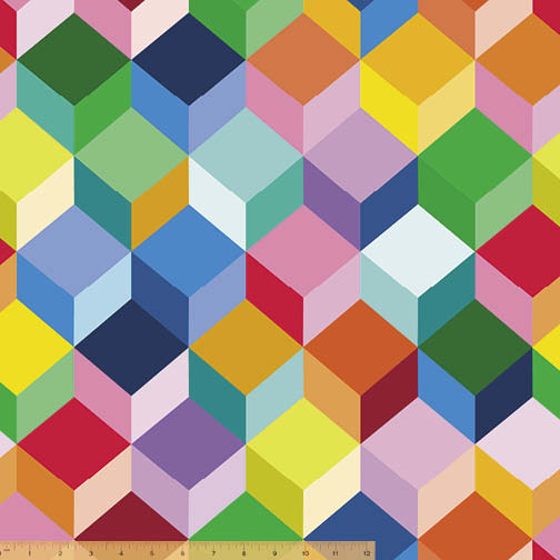 Color Wheel | Cubes - Multi | Annabel Wrigley | Windham Fabrics