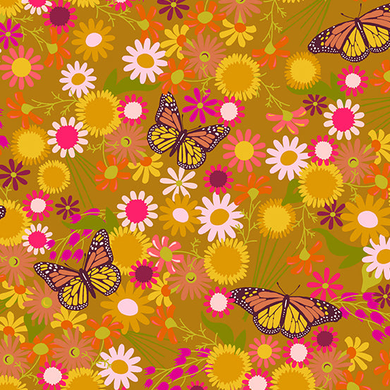 Wildflowers | Alison Glass | Monarch - Yarrow | Andover Fabrics