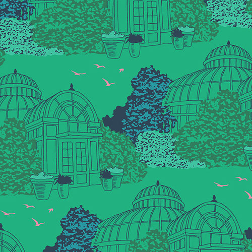 Flora & Fauna | Patty Sloniger | Conservatory - Grass | Andover Fabrics